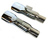 1968-1974 B-Body Plymouth Road Runner GTX Mopar Chrome Exhaust Tips Pair